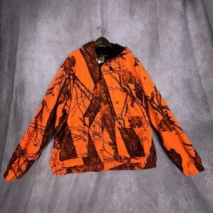 Sports Afield Men's Florescent Orange Hoodie Sz XL (46-48) Lined